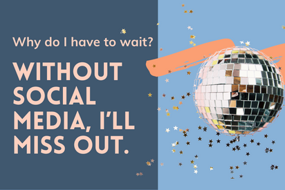 delaying social media graphic